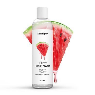 Лубрикант на водній основі Satisfyer Juicy Lubricant Melty Melon 300 мл (м'яте паковання!!!) &mdash; купити в інтим-бутику EroticToys