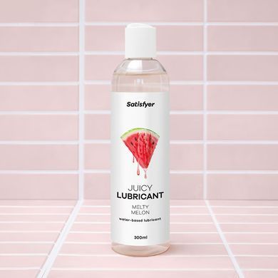 Лубрикант на водній основі Satisfyer Juicy Lubricant Melty Melon 300 мл (м'яте паковання!!!) &mdash; купити в інтим-бутику EroticToys