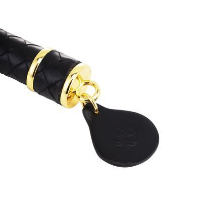 Флогер LOCKINK SEVANDA Red & Black Braided Tail Flogger, червоно-чорний, хвости з вузликами &mdash; купити в інтим-бутику EroticToys