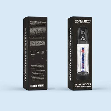 Автоматична гідропомпа 2в1 (вода/повітря) Water Bath з LED-дисплеєм, 2 режими &mdash; купити в інтим-бутику EroticToys