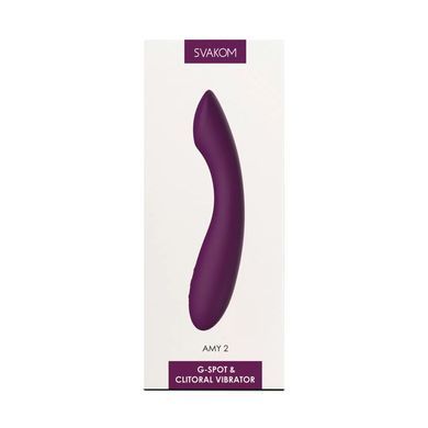 Вібратор для точки G з інтелектуальним режимом Svakom Amy 2 Violet &mdash; купити в інтим-бутику EroticToys