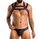 Комплект чоловічої білизни з кріпленнями Passion 043 JACOB S/M Black, труси, шлейки в інтим-бутику EroticToys