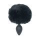 Анальна пробка з кролячим хвостиком Punishment &ndash; Bunny Tail Silicone Anal Plug &ndash; Black, 4,8 см в інтим-бутику EroticToys