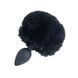 Анальна пробка з кролячим хвостиком Punishment &ndash; Bunny Tail Silicone Anal Plug &ndash; Black, 4,8 см в інтим-бутику EroticToys