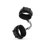 Замовити анонімно: Наручники Bedroom Fantasies: Faux Leather Handcuffs One Size, чорні