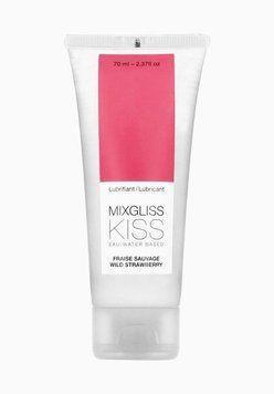 Лубрикант на водній основі MixGliss KISS Wild Strawberry (70 мл) Дика Полуничка &mdash; купити в інтим-бутику EroticToys