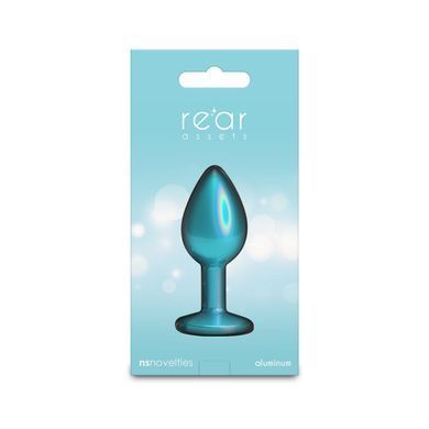 Анальна пробка NS Novelties Rear Assets - Iridescent Teal - Small - Teal &mdash; купити в інтим-бутику EroticToys