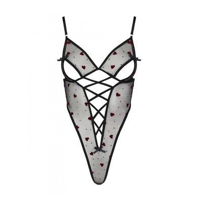 Еротичний боді з малюнком Passion LOVELIA BODY L/XL, black &mdash; купити в інтим-бутику EroticToys