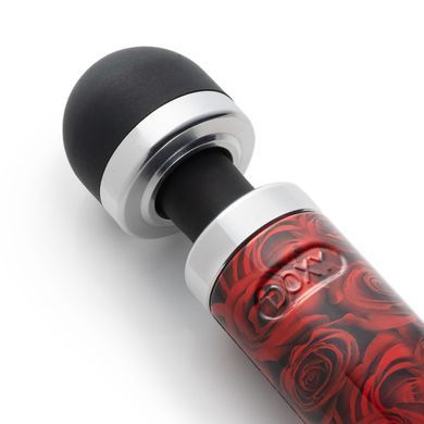 Вібромасажер DOXY Die Cast 3R - ROSE PATTERN, дуже потужний, перезаряджуваний, металевий корпус &mdash; купити в інтим-бутику EroticToys