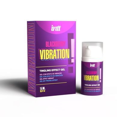 Рідкий вібратор Intt Vibration Blackberry (15 мл) зі смаком ожини &mdash; купити в інтим-бутику EroticToys