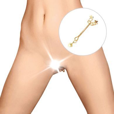 Затискач для клітора Art of Sex - Clit Clamp Butterfly, золото &mdash; купити в інтим-бутику EroticToys