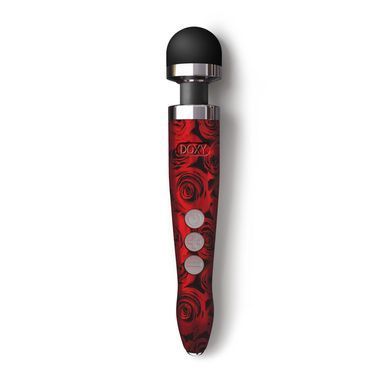 Вібромасажер DOXY Die Cast 3R - ROSE PATTERN, дуже потужний, перезаряджуваний, металевий корпус &mdash; купити в інтим-бутику EroticToys