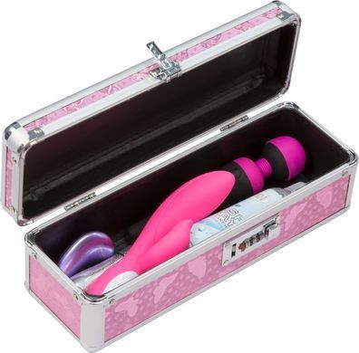 Кейс для зберігання секс-іграшок BMS Factory - The Toy Chest Lokable Vibrator Case Pink з кодовим за &mdash; купити в інтим-бутику EroticToys