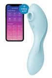 Замовити анонімно: Вакуумний смарт-стимулятор із вібрацією Satisfyer Curvy Trinity 5 (Blue), керування зі смартфона