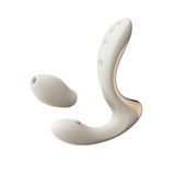 Замовити анонімно: Вібратор-пульсатор з вакуумною насадкою Zalo &ndash; Talis G-Spot PulseWave Vibrator Ivory White