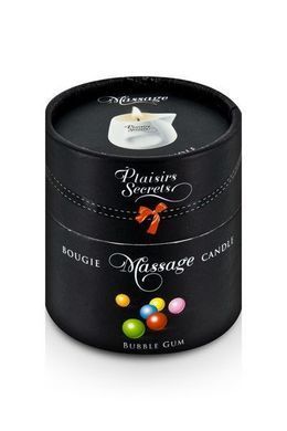 Замовити анонімно: Масажна свічка Plaisirs Secrets Bubble Gum (80 мл) подарункова упаковка, керамічний посуд Масажна свічка Plaisirs Secrets Bubble Gum (80 мл) подарункова упаковка, керамічний посуд — купити в інтим-бутику EroticToys