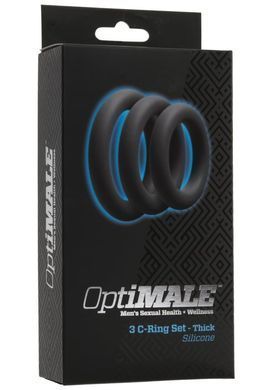 Набір ерекційних кілець Doc Johnson OptiMALE 3 C-Ring Set Thick &mdash; купити в інтим-бутику EroticToys