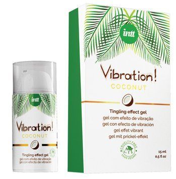 Рідкий вібратор Intt Vibration Coconut Vegan (15 мл), дуже смачний, діє до 30 хвилин &mdash; купити в інтим-бутику EroticToys