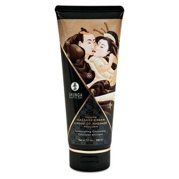Їстівний масажний крем Shunga Kissable Massage Cream &ndash; Intoxicating Chocolate (200 мл) &mdash; купити в інтим-бутику EroticToys