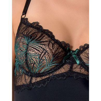 Боді Passion Exclusive FLORIS BODY L/XL, black &mdash; купити в інтим-бутику EroticToys
