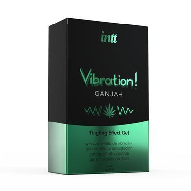 Рідкий вібратор Intt Vibration Ganjah з ефектом пульсації та ароматом конопель, 15 мл &mdash; купити в інтим-бутику EroticToys