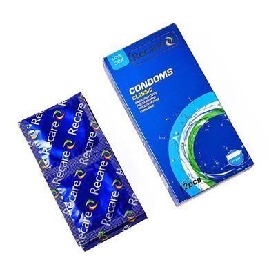 Презервативи Recare Classic Condoms 12 шт, класичні &mdash; купити в інтим-бутику EroticToys
