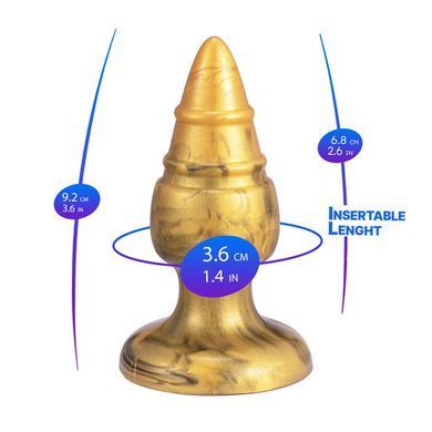 Анальна пробка SilexD Fantasy - Goldy M Plug &mdash; купити в інтим-бутику EroticToys
