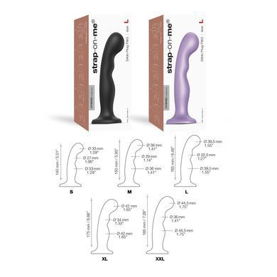 Насадка для страпона Strap-On-Me Dildo Plug P&G Lilas Metallic S &mdash; купити в інтим-бутику EroticToys