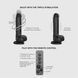 Фалоімітатор з вібрацією та ротацією Strap-On-Me Rotating & Vibrating Realistic Dildo &ndash; L &ndash; Black в інтим-бутику EroticToys