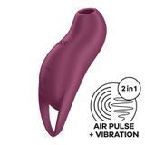Замовити анонімно: Вакуумний кліторальний стимулятор з вібрацією Satisfyer Pocket Pro 1 Purple
