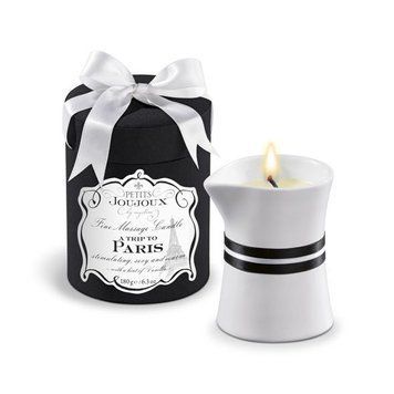 Масажна свічка Petits Joujoux - Paris - Vanilla and Sandalwood (190 г) розкішна упаковка &mdash; купити в інтим-бутику EroticToys
