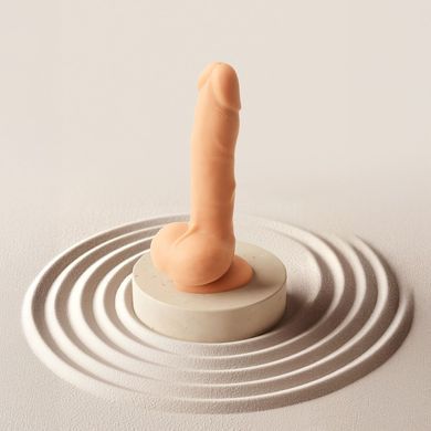 Фалоімітатор з вібрацією та ротацією Strap-On-Me Rotating & Vibrating Realistic Dildo &ndash; L &ndash; Vanilla &mdash; купити в інтим-бутику EroticToys