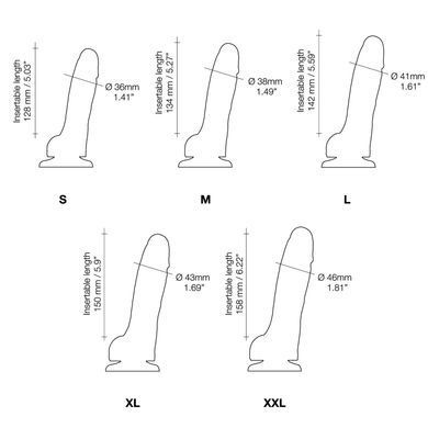 Замовити анонімно: Реалістичний фалоімітатор Strap-On-Me Sliding Skin Realistic Dildo Black XXL, ефект рухливої шкіри Реалістичний фалоімітатор Strap-On-Me Sliding Skin Realistic Dildo Black XXL, ефект рухливої шкіри — купити в інтим-бутику EroticToys