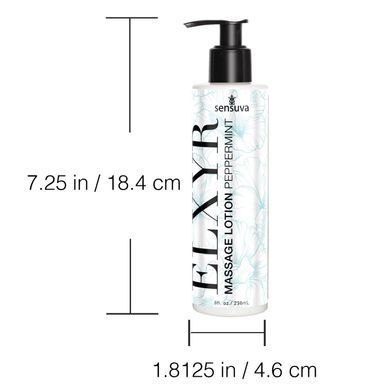 Лосьйон для масажу ніг та ступень Sensuva ELXYR Massage Lotion Peppermint (236 мл) &mdash; купити в інтим-бутику EroticToys