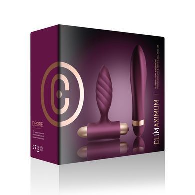 Набір для пар Climaximum Desire анальна пробка + вібратор, 10 режимів, на батарейках &mdash; купити в інтим-бутику EroticToys