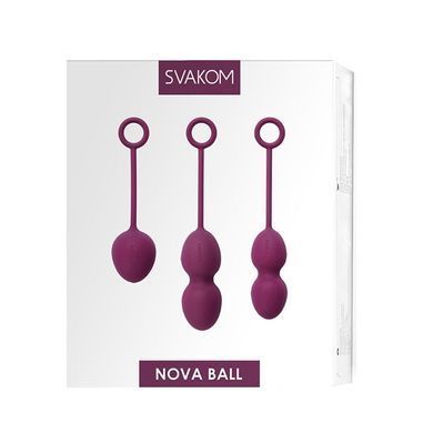 Набір вагінальних кульок зі зміщеним центром ваги Svakom Nova Violet (м'ята упаковка!!!) &mdash; купити в інтим-бутику EroticToys