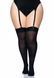 Щільні непрозорі панчохи Leg Avenue Nylon Thigh Highs Black, plus size в інтим-бутику EroticToys