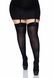 Щільні непрозорі панчохи Leg Avenue Nylon Thigh Highs Black, plus size в інтим-бутику EroticToys
