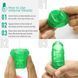 Унісекс-стимулятор Tenga UNI Emerald, зелений, з геометричним рельєфом, лубрикант у комплекті в інтим-бутику EroticToys