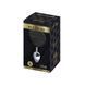Металева анальна пробка Кролячий хвостик Alive Fluffy Plug S Black, діаметр 2,8 см в інтим-бутику EroticToys
