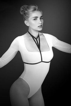 Портупея на груди Bijoux Pour Toi - MIA, еластичний поліестер &mdash; купити в інтим-бутику EroticToys