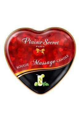 Розпродаж!!! Масажна свічка-серце Plaisirs Secrets Mojito 35 мл (термін 05.2026) &mdash; купити в інтим-бутику EroticToys