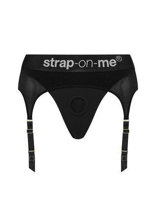 Трусики для страпона з підв&rsquo;язками для панчіх Strap-On-Me REBEL HARNESS - XL &mdash; купити в інтим-бутику EroticToys