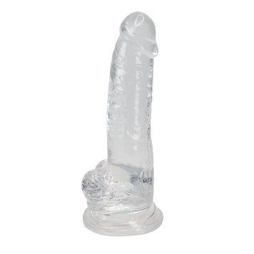 Прозорий фалоімітатор Alive Jelly Dildo Torrent, ТПЕ, присоска, діаметр 4.5см, довжина 20,6см &mdash; купити в інтим-бутику EroticToys