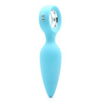 Анальна вібропробка KISTOY Orville Blue, діаметр 3 см &mdash; купити в інтим-бутику EroticToys