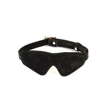Маска на очі Liebe Seele Boudoir Amor Blindfold Black, щільне прилягання, оксамитовий фініш &mdash; купити в інтим-бутику EroticToys