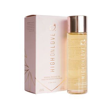 Масажна олія HighOnLove Massage Oil - Lychee Martini (120 мл) з маслом насіння конопель &mdash; купити в інтим-бутику EroticToys
