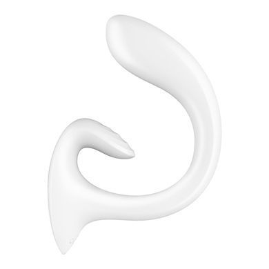 Вагінально-кліторальний вібратор Satisfyer G for Goddess 1 White, 2 мотори &mdash; купити в інтим-бутику EroticToys
