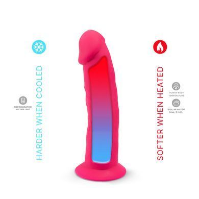 Фалоімітатор з вібрацією SilexD Henry Vibro Pink (MODEL 2 size 7in) + LRS, діаметр 4,4 см &mdash; купити в інтим-бутику EroticToys