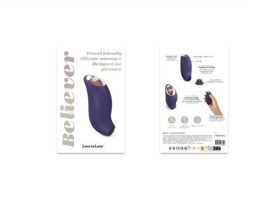 Вакуумний кліторальний стимулятор Love To Love BELIEVER &ndash; MIDNIGHT INDIGO &mdash; купити в інтим-бутику EroticToys